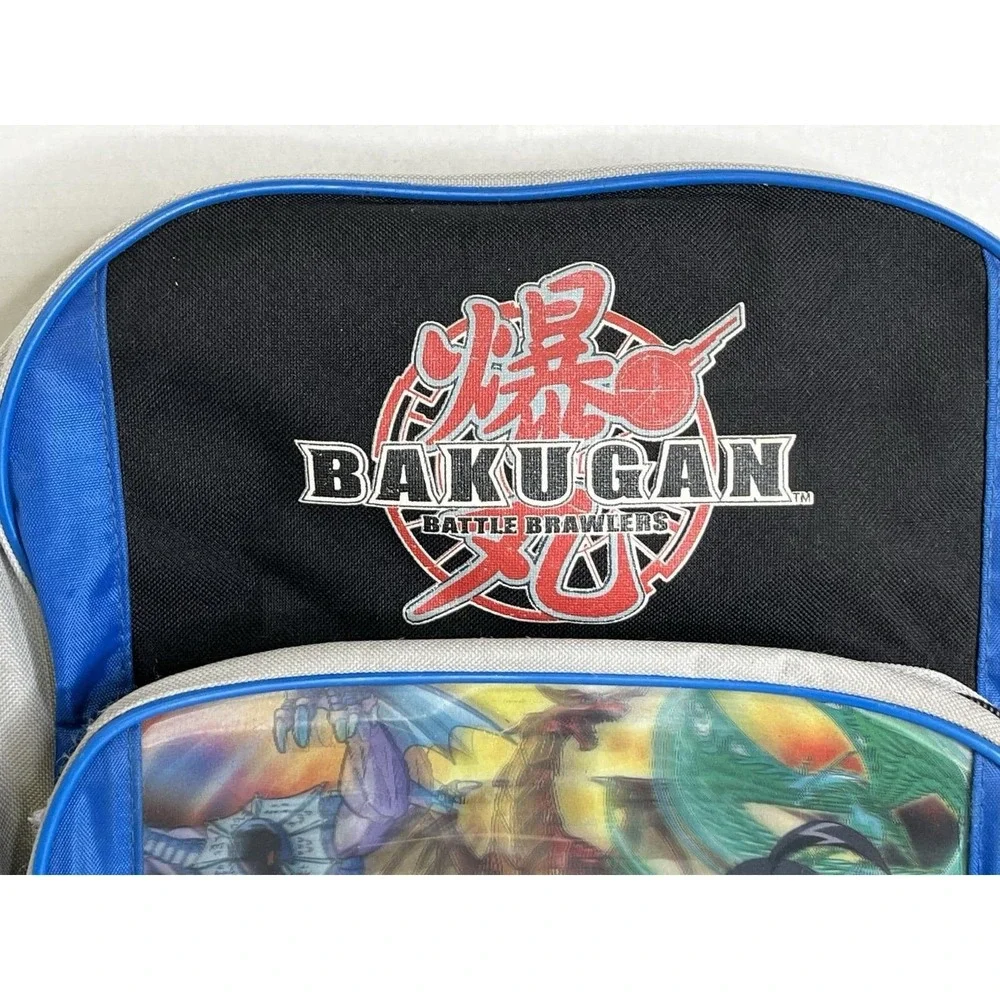 Bakugan Battle Brawlers Backpack Kids School Bag Blue Black